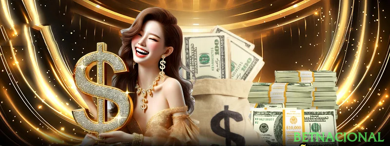 Big win animation on betnacional slot Jogo